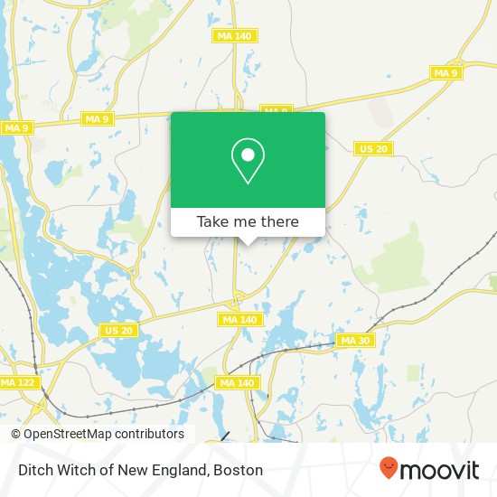 Mapa de Ditch Witch of New England