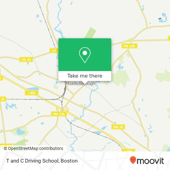 T and C Driving School map