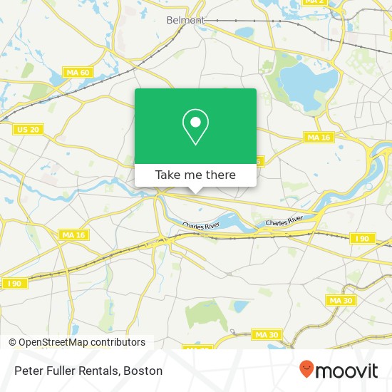 Peter Fuller Rentals map