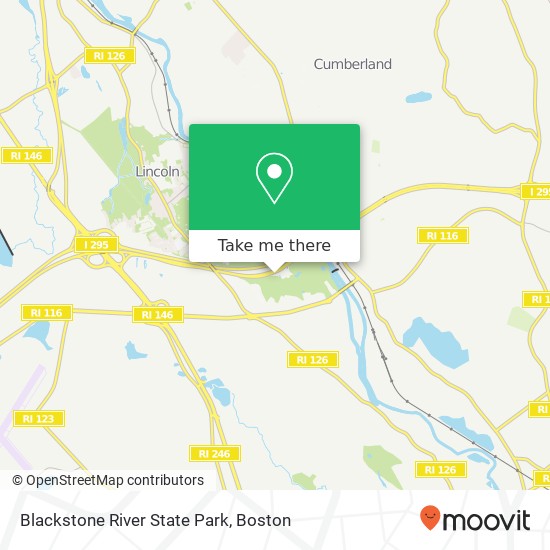 Mapa de Blackstone River State Park