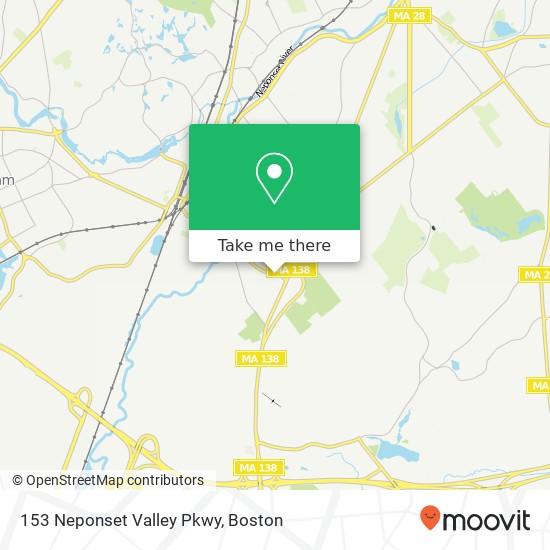 Mapa de 153 Neponset Valley Pkwy