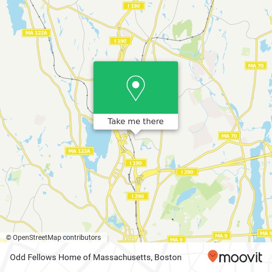 Mapa de Odd Fellows Home of Massachusetts