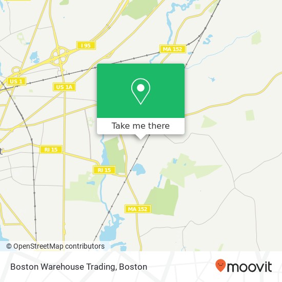 Mapa de Boston Warehouse Trading