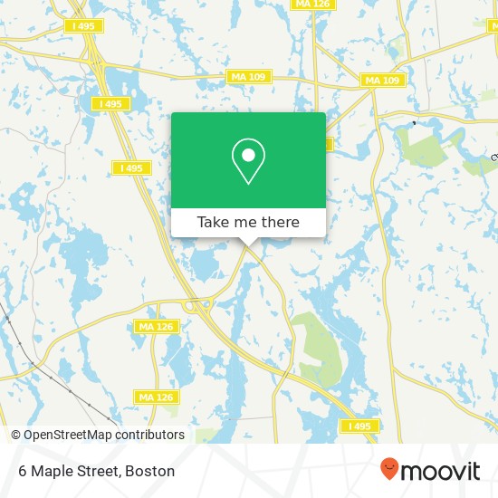 6 Maple Street map