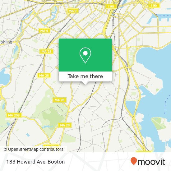 Mapa de 183 Howard Ave