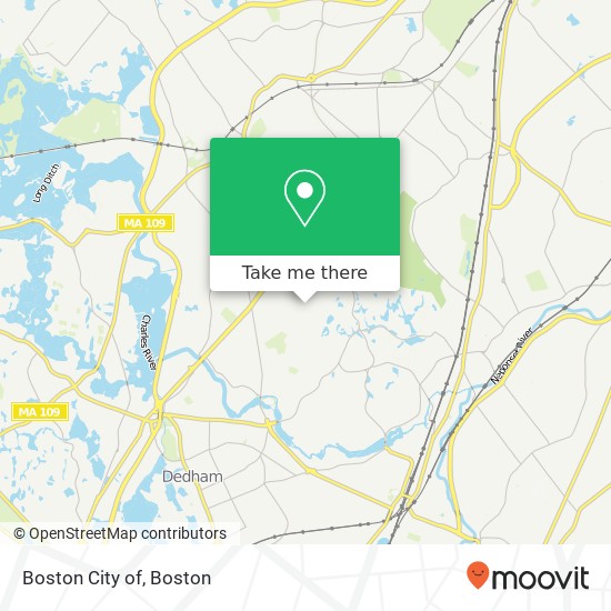 Boston City of map