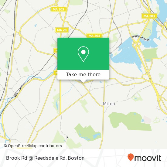 Brook Rd @ Reedsdale Rd map