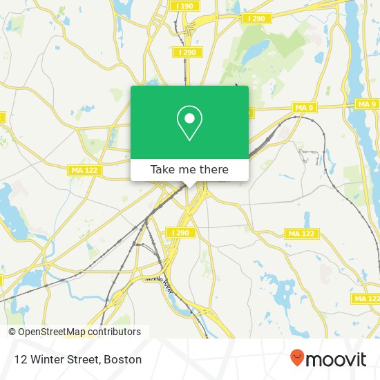 12 Winter Street map