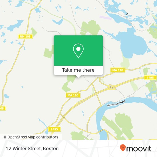 12 Winter Street map