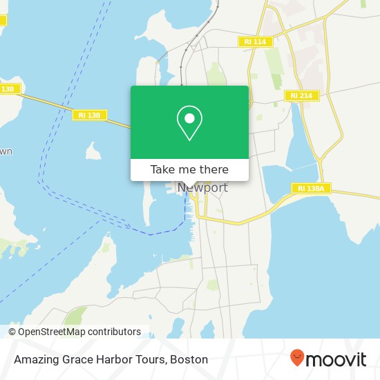 Amazing Grace Harbor Tours map