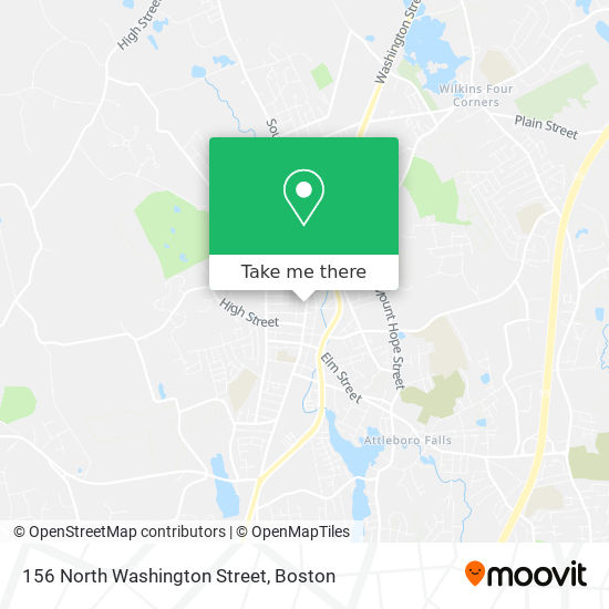 Mapa de 156 North Washington Street
