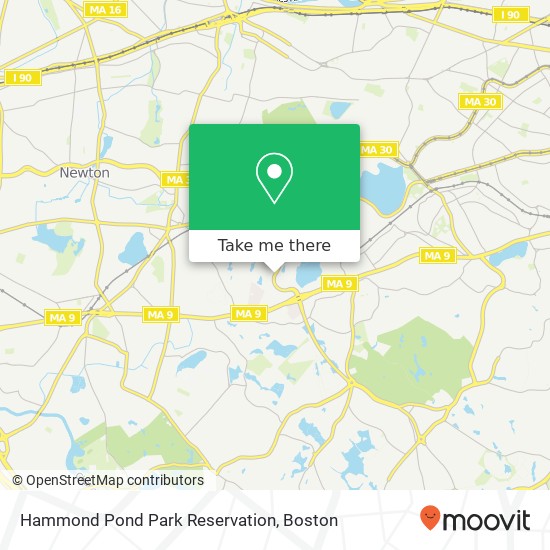 Mapa de Hammond Pond Park Reservation