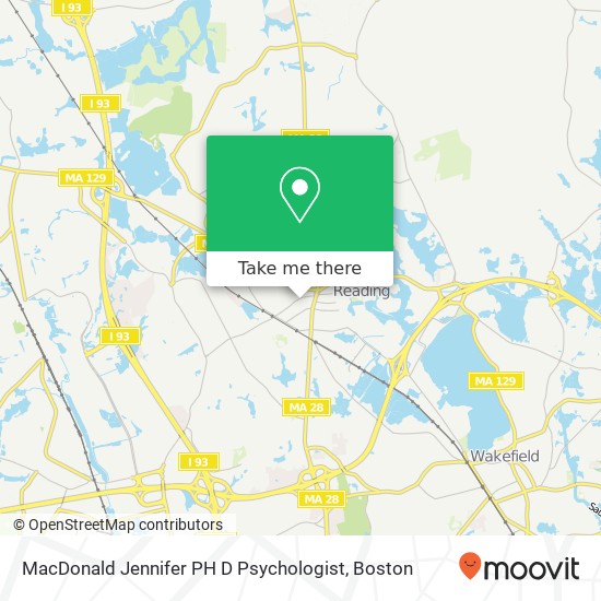 MacDonald Jennifer PH D Psychologist map