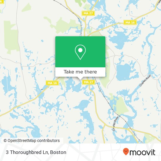 Mapa de 3 Thoroughbred Ln