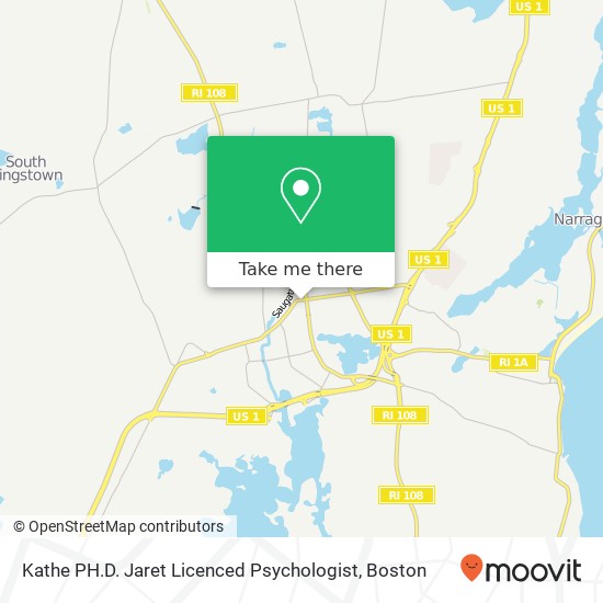 Kathe PH.D. Jaret Licenced Psychologist map