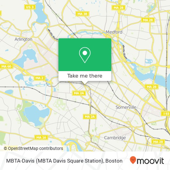 MBTA-Davis (MBTA Davis Square Station) map