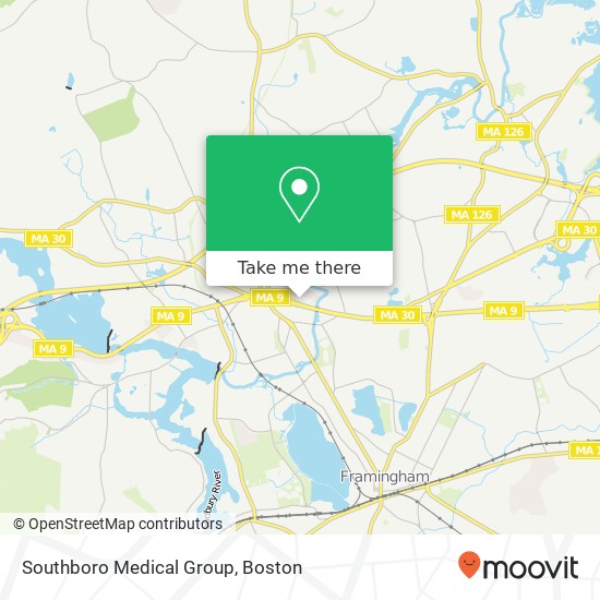 Mapa de Southboro Medical Group