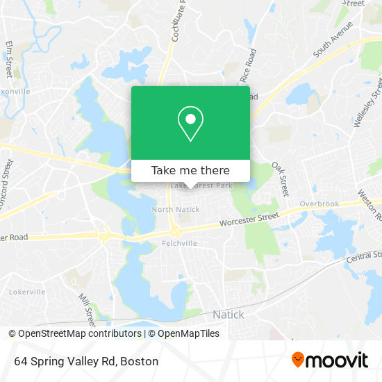 Mapa de 64 Spring Valley Rd