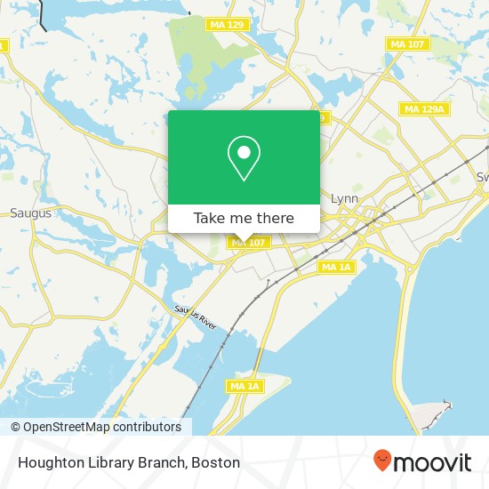 Mapa de Houghton Library Branch