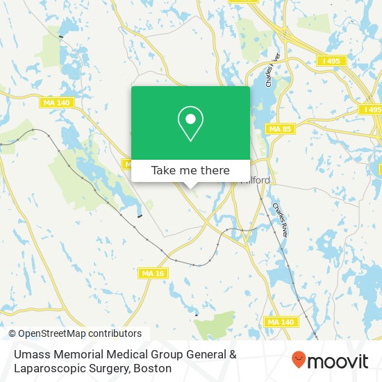 Umass Memorial Medical Group General & Laparoscopic Surgery map