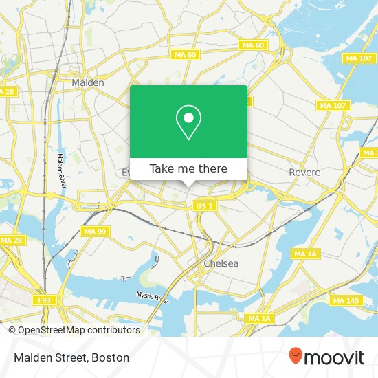 Malden Street map