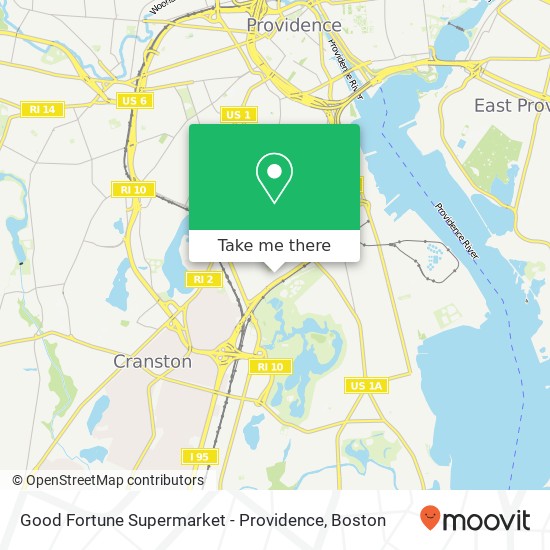 Mapa de Good Fortune Supermarket - Providence