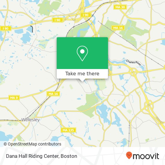 Mapa de Dana Hall Riding Center