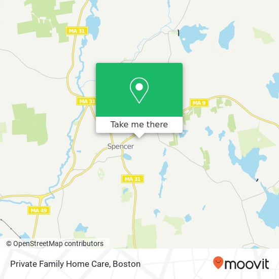 Private Family Home Care map