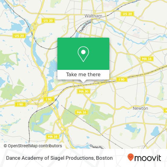 Mapa de Dance Academy of Siagel Productions
