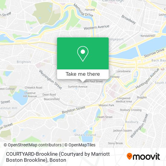 COURTYARD-Brookline (Courtyard by Marriott Boston Brookline) map