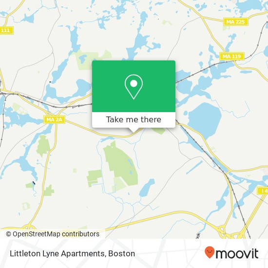 Mapa de Littleton Lyne Apartments