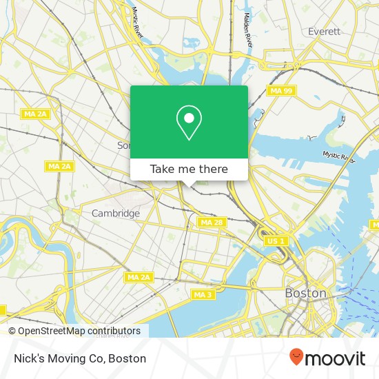 Mapa de Nick's Moving Co