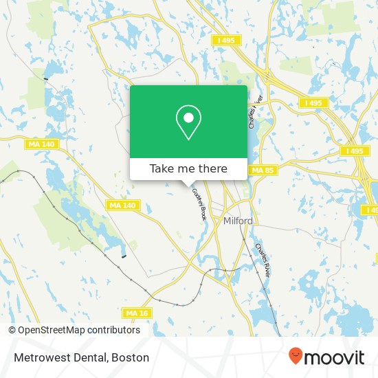 Mapa de Metrowest Dental