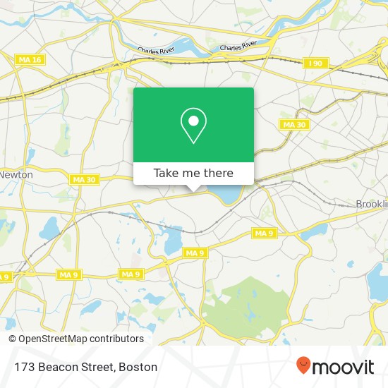 Mapa de 173 Beacon Street