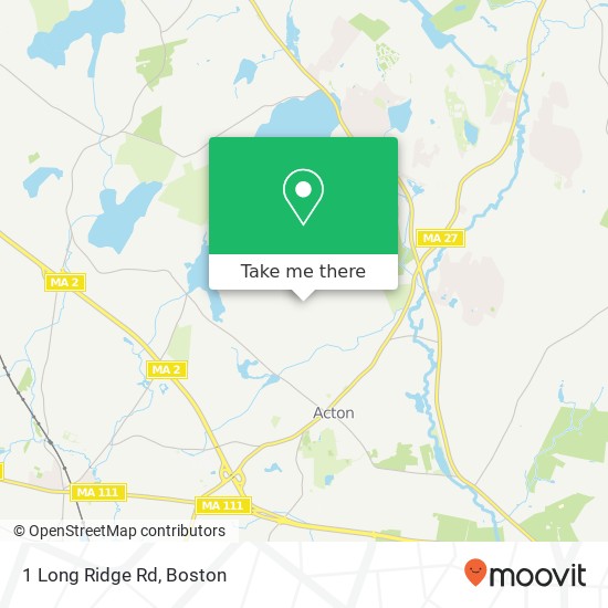 Mapa de 1 Long Ridge Rd