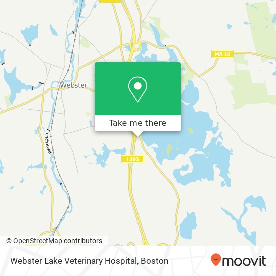 Webster Lake Veterinary Hospital map