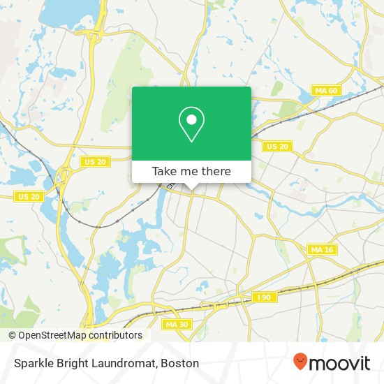 Sparkle Bright Laundromat map