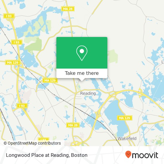 Mapa de Longwood Place at Reading