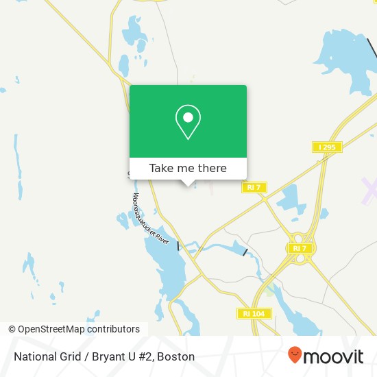 National Grid / Bryant U #2 map