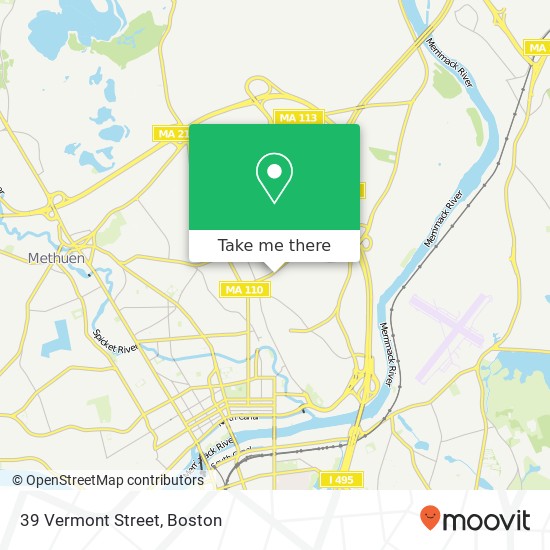 Mapa de 39 Vermont Street