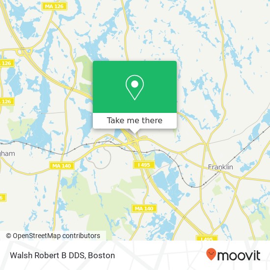 Walsh Robert B DDS map