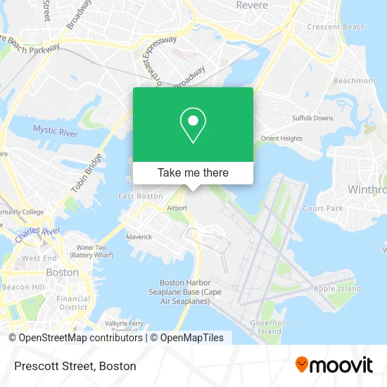 Prescott Street map