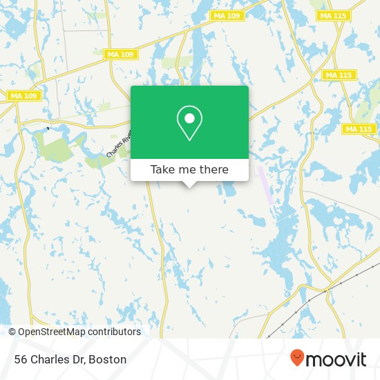 56 Charles Dr map