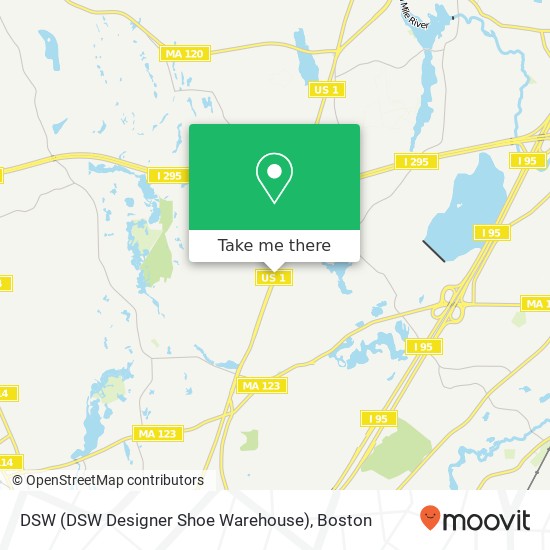 Mapa de DSW (DSW Designer Shoe Warehouse)