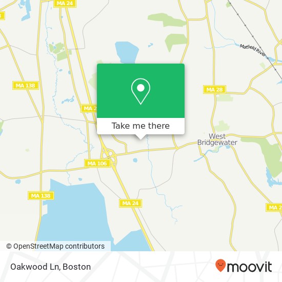 Mapa de Oakwood Ln