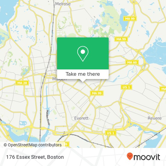 Mapa de 176 Essex Street