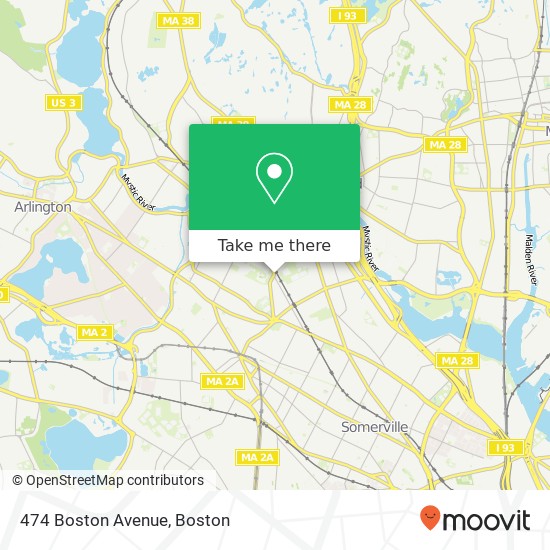Mapa de 474 Boston Avenue