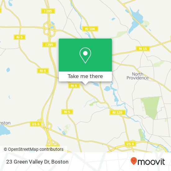 Mapa de 23 Green Valley Dr