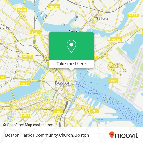 Boston Harbor Community Church map