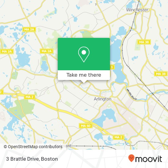 3 Brattle Drive map